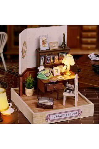 Maquette 3D Studio élégant LED en bois - Dès 14 ans