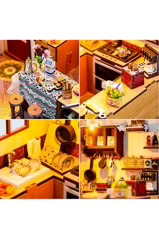 Maquette 3D La cuisine de Peta LED en bois - Dès 14 ans