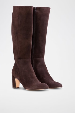 Bottes en nubuck Arantxa Marron foncé