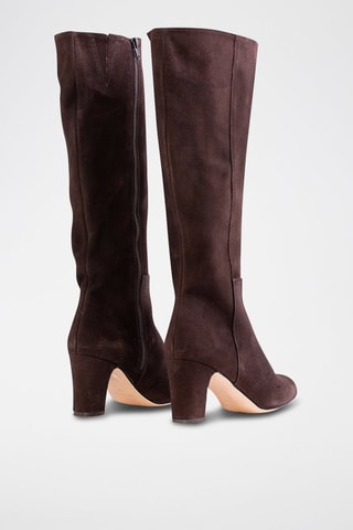 Bottes en nubuck Arantxa Marron foncé
