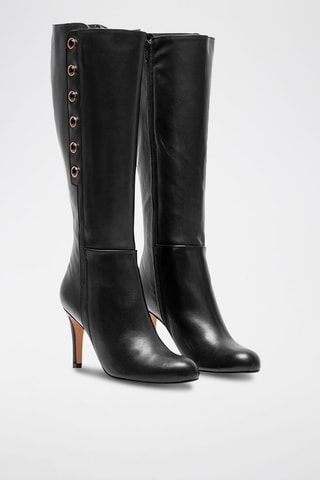 Bottes en cuir Violeta - Noir