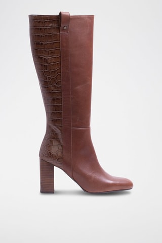 Bottes en cuir nappa Edurne - Marron