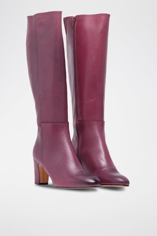 Bottes en cuir Arantxa - Bordeaux