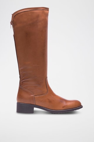 Bottes en cuir - Camel