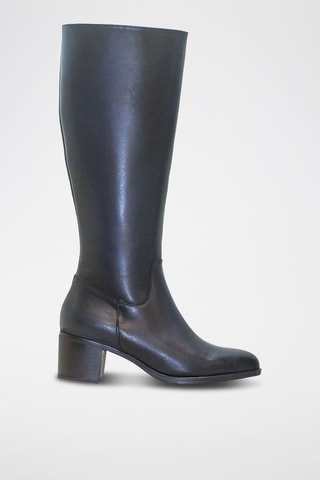 Bottes en cuir Lisa - Bleu marine