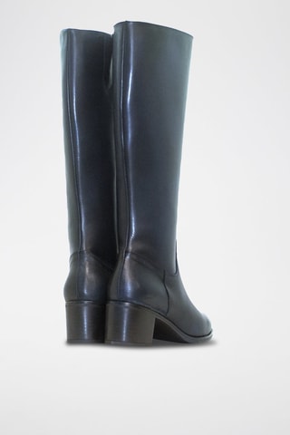Bottes en cuir Lisa - Bleu marine