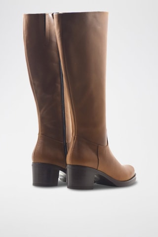 Bottes en cuir - camel