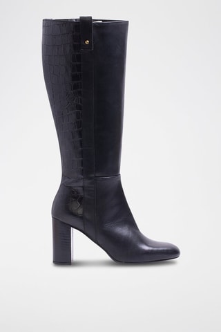 Bottes en cuir nappa Edurne - Noir