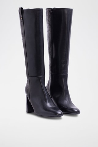 Bottes en cuir nappa Edurne - Noir