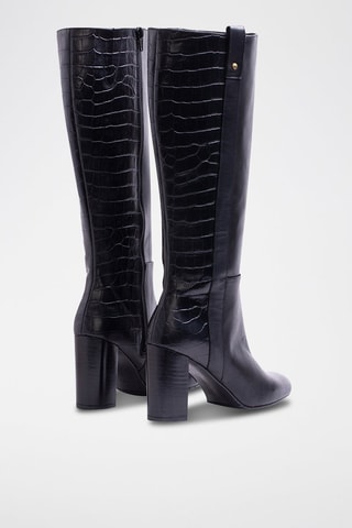 Bottes en cuir nappa Edurne - Noir