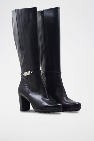 Bottes en cuir Efigenia - Noir