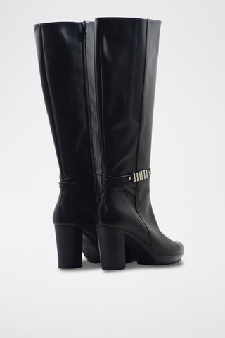Bottes en cuir Efigenia - Noir