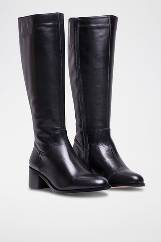Bottes en cuir Lisa - Noir