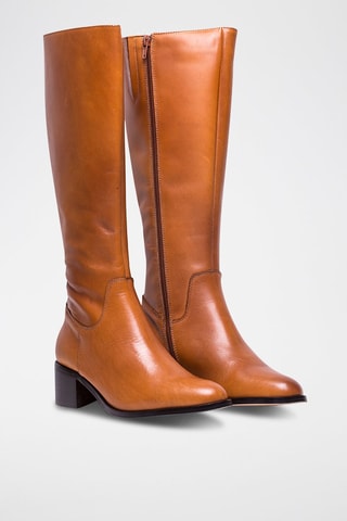 Bottes en cuir Lisa - Camel