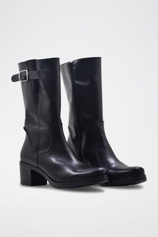 Bottes en cuir Telma - Noir