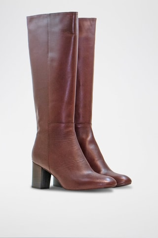 Bottes en cuir Arantxa - Bordeaux