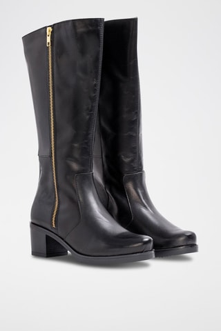 Bottes en cuir - Noir
