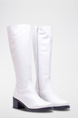 Bottes en cuir - Blanc
