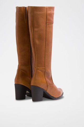 Bottes en cuir nappa - Camel
