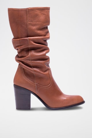 Bottes en cuir - Camel