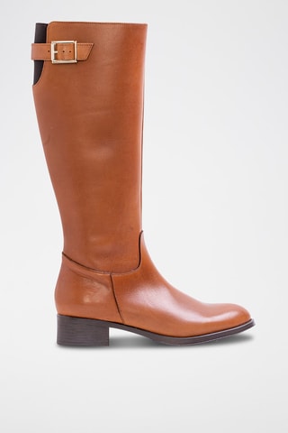 Bottes en cuir - Camel
