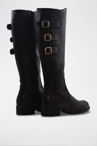 Bottes en cuir - Noir
