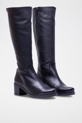 Bottes en cuir - Noir