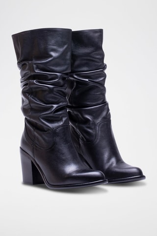 Bottes en cuir - Noir