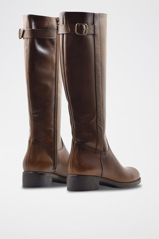 Bottes en cuir - Camel