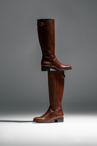 Bottes en cuir - Camel