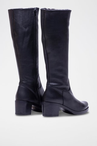 Bottes en cuir - Noir
