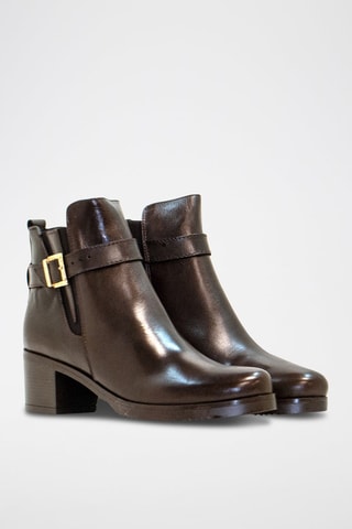 Bottines Chelsea en cuir - Marron