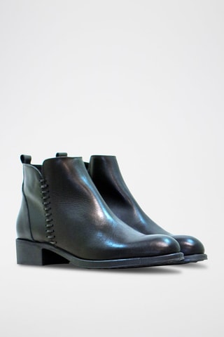 Bottines en cuir - Noir