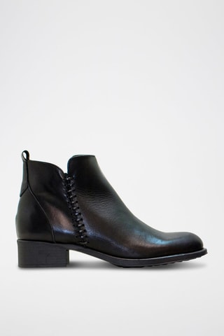 Bottines en cuir - Noir
