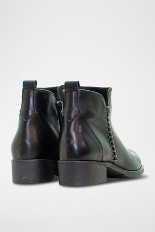 Bottines en cuir - Noir