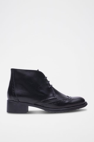 Bottines en cuir - Noir