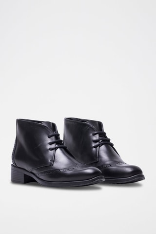 Bottines en cuir - Noir