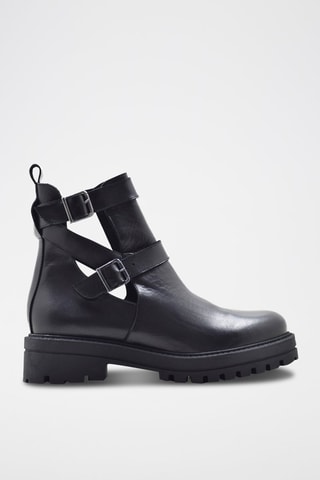 Bottines en cuir - Noir