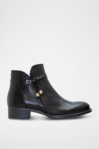 Bottines en cuir - Noir