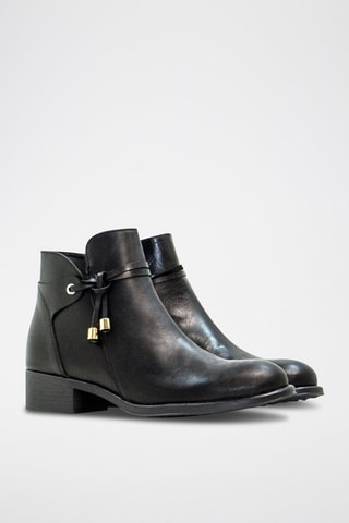 Bottines en cuir - Noir