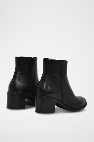 Bottines en cuir - Noir