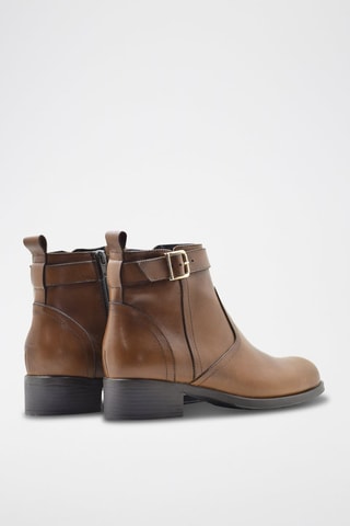 Bottines en cuir - Camel
