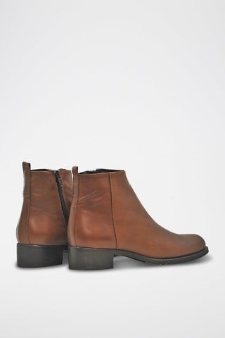 Bottines en cuir - Marron