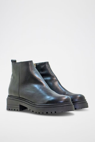 Bottines en cuir - Noir