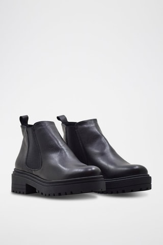 Bottines Chelsea en cuir - Noir