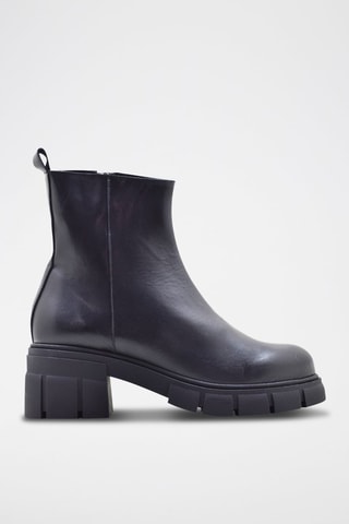 Bottines en cuir - Noir