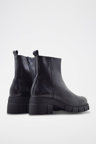 Bottines en cuir - Noir