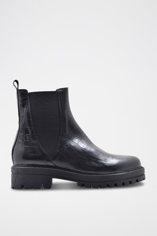 Bottines Chelsea en cuir - Noir