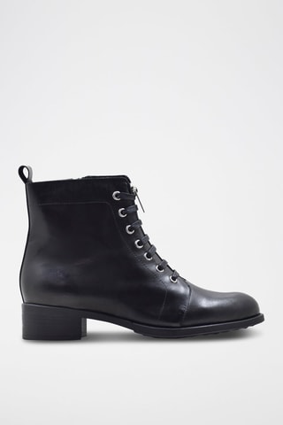 Bottines en cuir - Noir