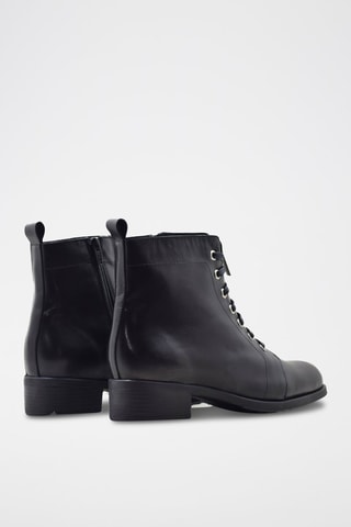 Bottines en cuir - Noir
